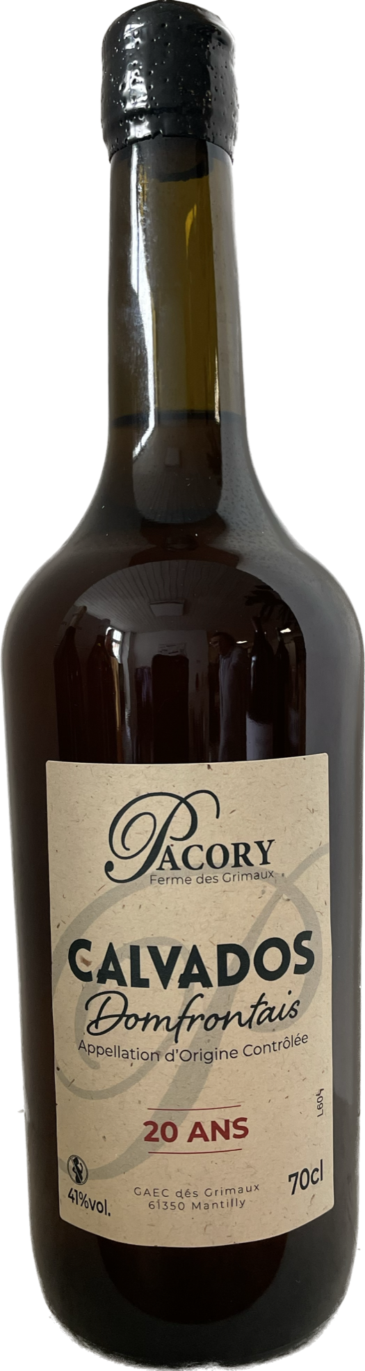 Calvados 20 ans Pacory 0,7l (41% vol.)