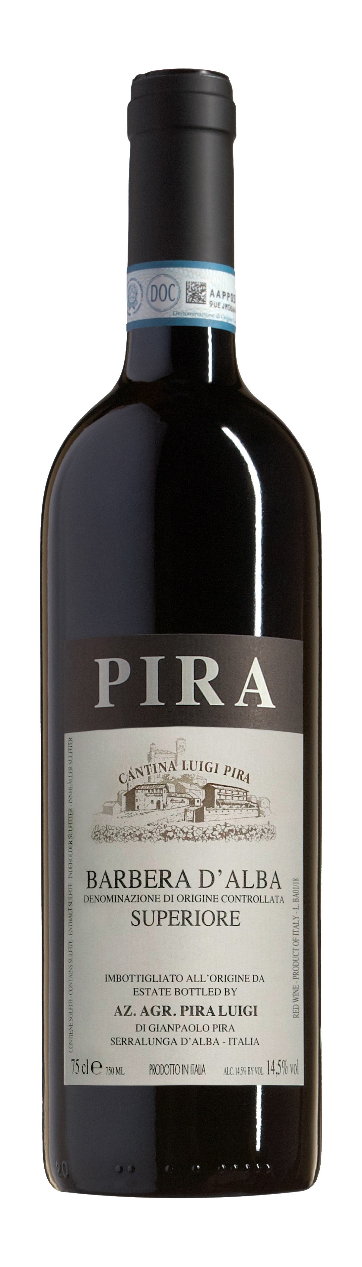 Barbera d'Alba Superiore Pira DOC 0,75l (14,5% vol.)