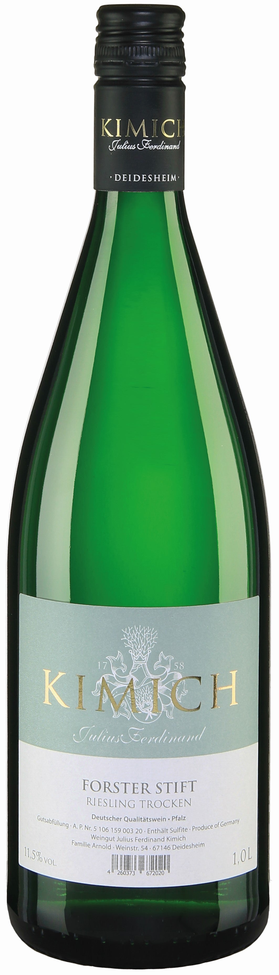 Forster Stift Riesling QbA trocken Kimich 1,0l (12% vol.)