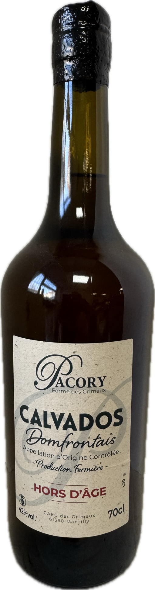 Calvados Hors d'Age Pacory 0,7l (42% vol.)